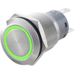 Bouton-poussoir antivandalisme TRU COMPONENTS LAS1-AGQ-22E, GN 701312 250 V/AC 5 A 2 x On/(On) IP67 à rappel 1 pc(s)