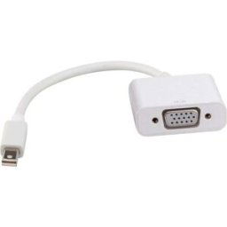 Câble adaptateur Roline Mini-Display / VGA Fiche mâle Mini DisplayPort, Prise femelle VGA 15 pôles 0.10 m blanc 12.03.3125 Câble DisplayPort