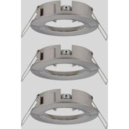 Paulmann 92479 EBL Choose Collerette jeu de 3 10 W fer (brossé)