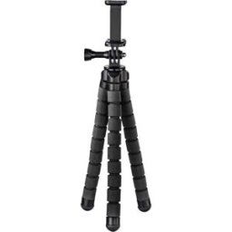 Hama Trépied 1/4 pouce Hauteur de travail=9 - 26 cm noir pour smartphones et GoPro