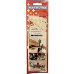 FASTECH® 803-010 Collier de serrage auto-agrippant pour grouper partie velours et partie agrippante (L x l) 300 mm x 16 mm blanc 10 pc(s)