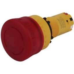 DECA CP2E-LVE01Q4R Déverrouillage durgence, Bouton darrêt 24 V DC/AC 8 A IP66 1 pc(s)
