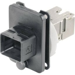 RJ45-Set de bride Variante 4 Telegärtner 100007419 RJ45 embase femelle à encastrer Pôle: 8P8C noir 1 pc(s)
