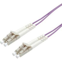 ROLINE Câble FO 50/125µm, LC/LC, OM4, violet, 0,5 m