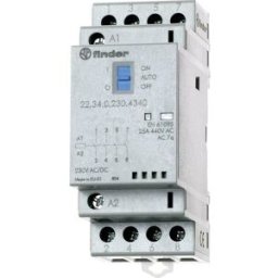 Finder 22.34.0.024.4720 Contacteur 3 NO (T), 1 NF (R) 24 V/DC, 24 V/AC 25 A 1 pc(s)