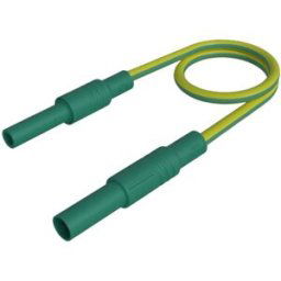 SKS Hirschmann MAL S GG-B 200/2,5 ge/gn Cordon de mesure de sécurité fiche de sécurité 4 mm prise de sécurité 4 mm 200 cm jaune-vert 1 pc(s)