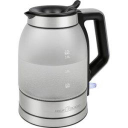 Profi Cook PC-WKS 1215 G Bouilloire sans fil, protection contre la surchauffe acier inoxydable, noir Contenance: 1.7 l
