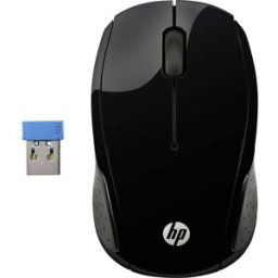 HP Wireless 200 Souris radio optique noir 3 Boutons 1000 dpi