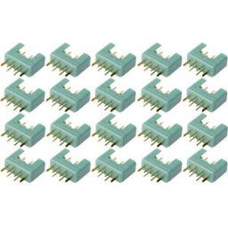 Reely RE-6799056 Fiche mâle pour batterie MPX doré(e) 20 pc(s)