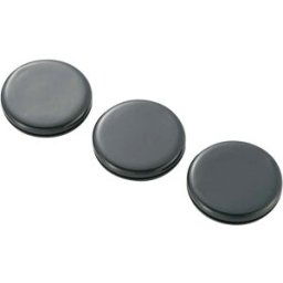 TRU COMPONENTS TC-GMCQR-3225203 Passe-câbles plein(e) Ø max. des bornes 25 mm Epaisseur de plaque (maxi) 1.5 mm PVC noir 100 pc(s)