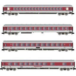Arnold HN4360 Lot de 4 voitures de voyageurs Intercity de la DB-AG