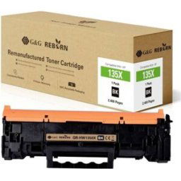 G&G; Toner remplace HP 135X compatible noir 2400 pages Reborn remanufactured 21256