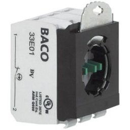 BACO 333E12 Élément de contact avec adaptateur de fixation 1 NF (R), 1 NO (T) à rappel 600 V 1 pc(s)