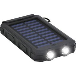 Goobay Goobay 49216 Solar Powerbank 8000 mAh, 2x USB-A Anschlüsse, LED-Anzeige, Schwarz 49216 Chargeur solaire Courant de charge cellule solaire 200 mA 8000 mAh