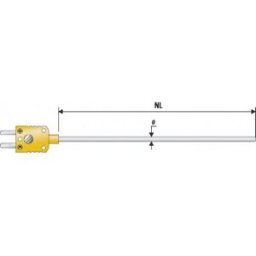 Sonde dimmersion B + B Thermo-Technik K625 0150-10 -200 à +800 °C sonde: K étalonné dusine (sans certificat) 1 pc(s)