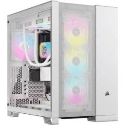 Tour midi Corsair 6500D AIRFLOW Boîtier PC blanc fenêtre latérale