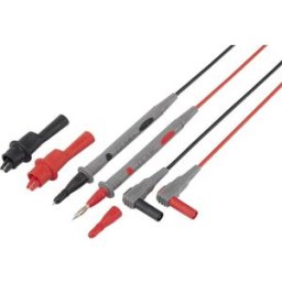 VOLTCRAFT TL 88-4 Set de cordons de mesure de sécurité Banane mâle 4 mm pointe de test 1.80 m noir, rouge 1 set