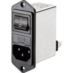 Filtre dalimentation Schaffner FN 284-1-06 avec interrupteur, avec connecteur femelle pour appareil 250 V/AC 1 A 7.5 mH 1 pc(s)