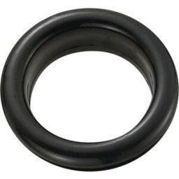 TRU COMPONENTS TC-GEQR-2621203 Manchon de câble ouvert Ø max. des bornes 20.8 mm Epaisseur de plaque (maxi) 2.4 mm PVC noir 100 pc(s)