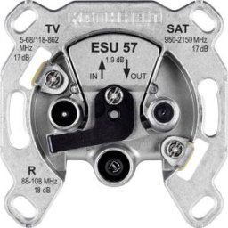 Kathrein ESU 57 Prise antenne SAT, TV, FM encastré Prise de montage en boucle