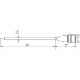 Greisinger GF 2T Sonde à piquer -70 à 250 °C sonde Pt1000
