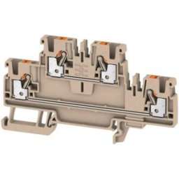 Weidmüller 1547610000 Bloc de jonction traversant à 2 étages 5.1 mm ressort de traction gris 50 pc(s)