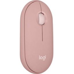 Logitech Pebble Mouse 2 M350s - TONAL ROSE - EMEA-808 Souris Bluetooth optique rose 3 Boutons 400 dpi, 4000 dpi molette intégrée