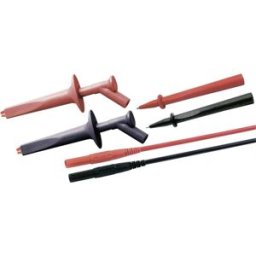 Stäubli 9410494500 Set de cordons de mesure de sécurité Banane mâle 4 mm Banane mâle 4 mm 1.00 m noir, rouge 1 set
