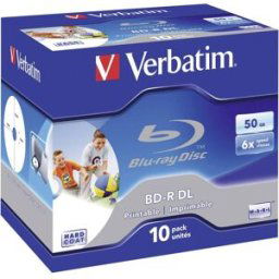 Blu-ray BD-R DL vierge Verbatim 43736 jewelcase 10 pc(s) 50 GB imprimable