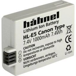 Hähnel Fototechnik HL-E5 Batterie pour appareil photo Remplace laccu dorigine LP-E5 7.4 V 1000 mAh