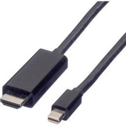 VALUE Mini DisplayPort Câble, Mini DP - UHDTV, M/M, noir, 1 m