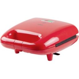 DOMO Snack Party 5in1 Appareil à croque-monsieur boîtier Cool-Touch, revêtement anti-adhésif rouge