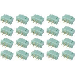 Reely RE-6799050 Prise femelle pour batterie MPX doré(e) 20 pc(s)