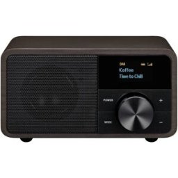 Sangean Genuine Mini DDR-7 Radio de table DAB+, FM AUX, Bluetooth marron foncé