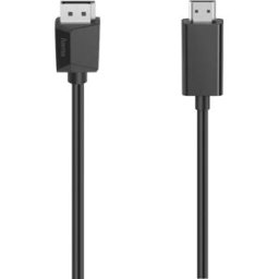 Câble adaptateur Hama DisplayPort / HDMI Fiche mâle DisplayPort, Fiche mâle HDMI-A 1.50 m noir 00200712 Câble DisplayPort
