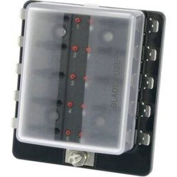 TRU COMPONENTS TC-R3-76-01-3L110 Porte-fusible pour automobile avec affichage du statut Adapté pour (fusibles) fusible plat standard 30 A 32 V/DC 1 pc(s)