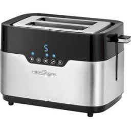Profi Cook PC-TA 1170 Grille-pain noir, acier inoxydable