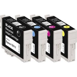 Basetech Encre remplace Epson T0715, T0711, T0712, T0713, T0714 compatible pack bundle noir, cyan, magenta, jaune BTE107 1607,4005-126
