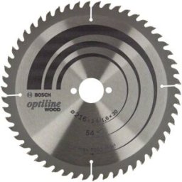Bosch Accessories Optiline 2608838411 Lame de scie circulaire 216 x 30 x 1.6 mm Nombre de dents: 54 1 pc(s)