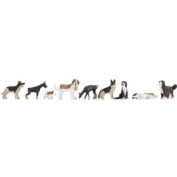 NOCH H0 Chiens kit prêt à lemploi, scène sonore