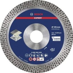 Bosch Accessories 2608900655 EXPERT HardCeramic Disque à tronçonner diamanté Diamètre 125 mm Ø de perçage 22.23 mm Pierre, Béton, Tuile, Carrelage 1 pc(s)