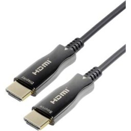Câble de raccordement Maxtrack HDMI Fiche mâle HDMI-A, Fiche mâle HDMI-A 40.00 m noir C 508-40 ML 4K UHD Câble HDMI
