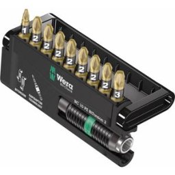 Wera Bit-Check 10 PZ BiTorsion 2 05347153001 Jeu dembouts 10 pièces vis Pozidriv BiTorsion