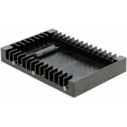 Delock 3.5″ Einbaurahmen für 2.5″ SATA Laufwerk schwarz Cadre de montage pour disque dur 2.5