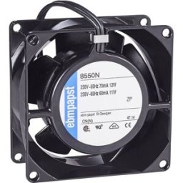 EBM Papst 8550 N Ventilateur axial 230 V/AC 50 m³/h (L x l x H) 80 x 80 x 38 mm