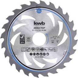 kwb LER-PO 100KA-FI 585554 Lame de scie circulaire au carbure 173 x 30 x 1.2 mm Nombre de dents: 24 1 pc(s)