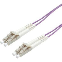 ROLINE Câble FO 50/125µm OM4, LC/LC, connecteurs Low-Loss, violet, 20 m