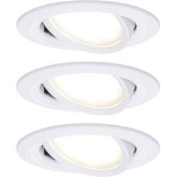 Paulmann 93485 Nova Spot encastrable jeu de 3 LED LED 18 W blanc mat