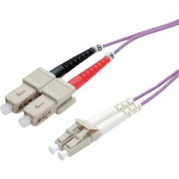 ROLINE Câble FO 50/125µm, LC/SC, OM4, violet, 3 m