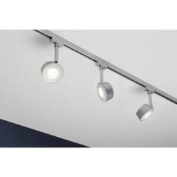 Luminaire sur rail haute tension Paulmann Pellet URail LED intégrée 4 W LED chrome (mat), blanc